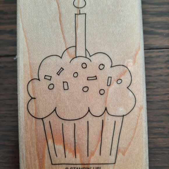 Stampin' Up Gateaux en Folie Birthday Wood Mounted Stamp Set - Picture 3 of 7